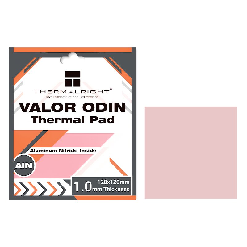 Термопрокладка Thermalright Valor Odin Termal Pad, 15 Вт/м·К, коробка, 120x120x1.5мм, розовый (VALOR-ODIN-120X120-1.5)