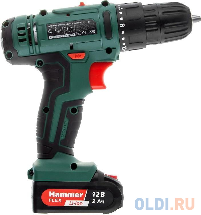 Дрель-шуруповёрт Hammer Flex ACD12BS