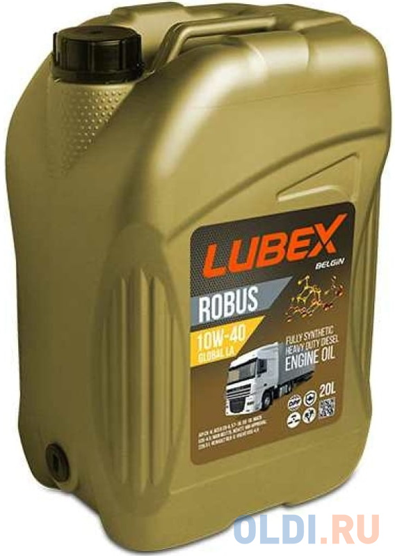 L019-0763-0020 LUBEX Синт. мот.масло ROBUS GLOBAL LA 10W-40 CK-4 E6/E7/E9 (20л)