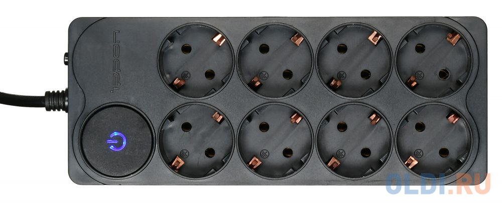 Сетевой фильтр Ippon BK-258 8 розеток 5 м черный