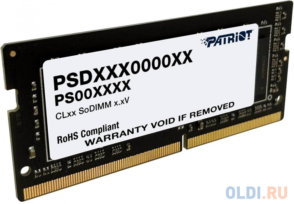 Оперативная память для ноутбука Patriot PSD432G26662S SO-DIMM 32Gb DDR4 2666 MHz PSD432G26662S