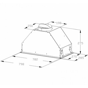 Вытяжка встраиваемая Korting KHI 9828 GN