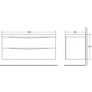 Тумба под раковину BelBagno Marino 120 crema opaco (MARINO-1200-2C-SO-CO-P)