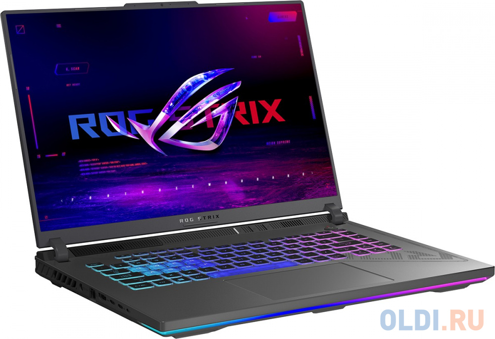 Ноутбук Asus ROG Strix G18 G614JZ-N4080 Core i7 13650HX 16Gb SSD1Tb NVIDIA GeForce RTX4080 12Gb 16" IPS WQXGA (2560x1600) noOS grey WiFi BT Cam (