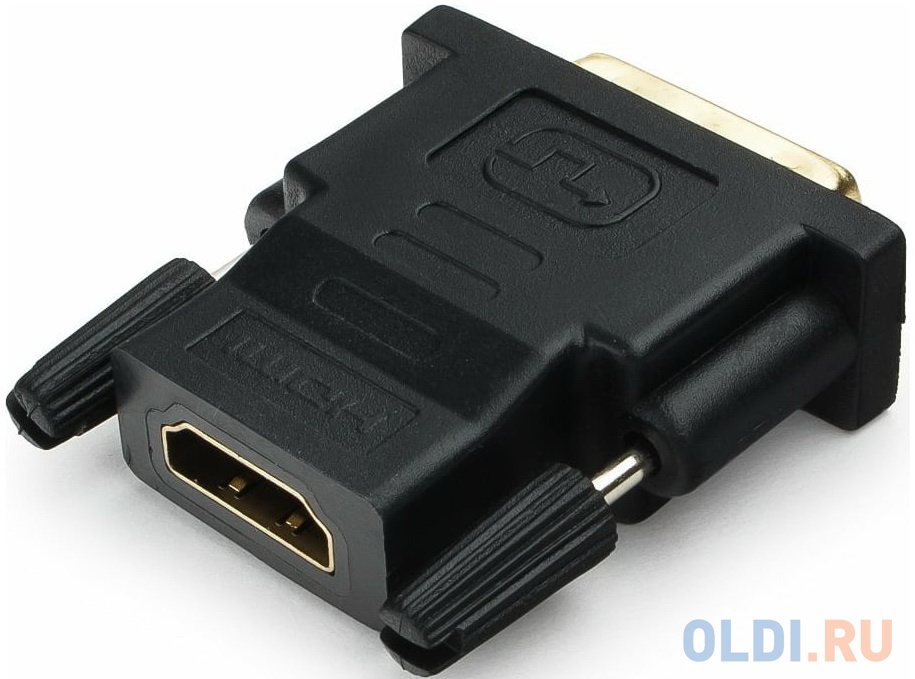 Bion Переходник HDMI-DVI 19F/19M (мама-папа), позолоченные контакты, черный [BXP-A-HDMI-DVI-2]