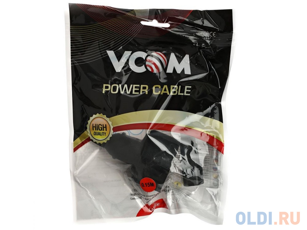 Кабель-переходник UPS-розетка VCOM (IE-320 C14 to Socket Type-F) 3Gx0,75mm VDE <CE002 в Москвe