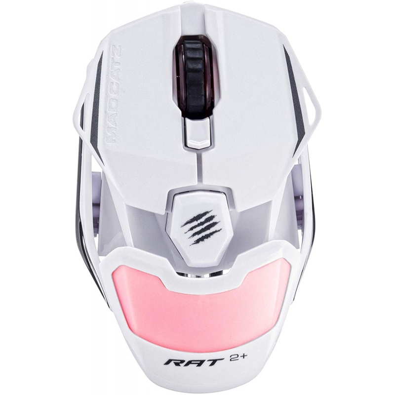 Игровая мышь Mad Catz  R.A.T. 2+ белая (PMW3325, USB, 3 кнопки, 5000 dpi, красная подсветка)