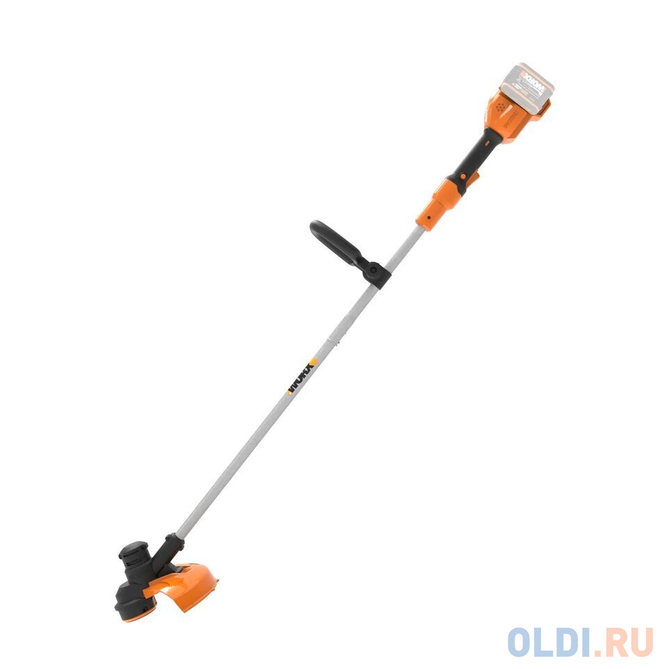 WORX Триммер аккумуляторный 40В, 33см, 2Ач х2, двойное ЗУ, коробка WG183E