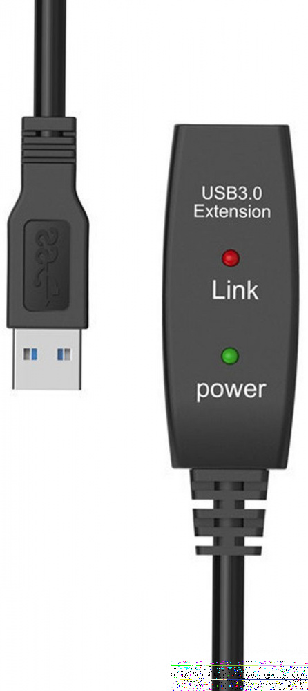 Кабель-адаптер USB3.0-repeater, удлинительный активный <Am-->Af> 15м Aopen/qust<ACU827A-15M>