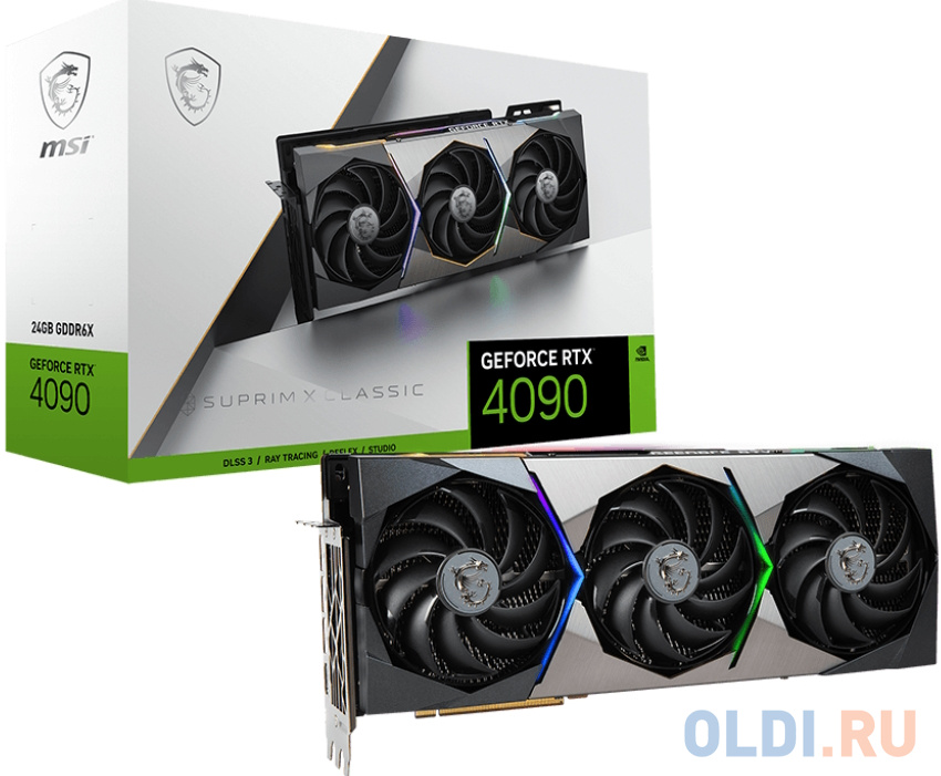 Видеокарта MSI nVidia GeForce RTX 4090 SUPRIM X CLASSIC 24576Mb