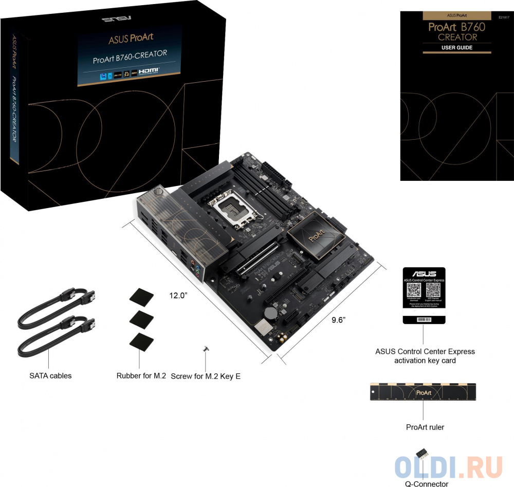 ASUS PROART B760-CREATOR, LGA1700, B760, 4*DDR5, HDMI+DP, 4xSATA3 + RAID, 3xM2, Audio, Gb LAN, USB 3.2, USB 2.0, ATX; 90MB1F20-M0EAY0 в Москвe