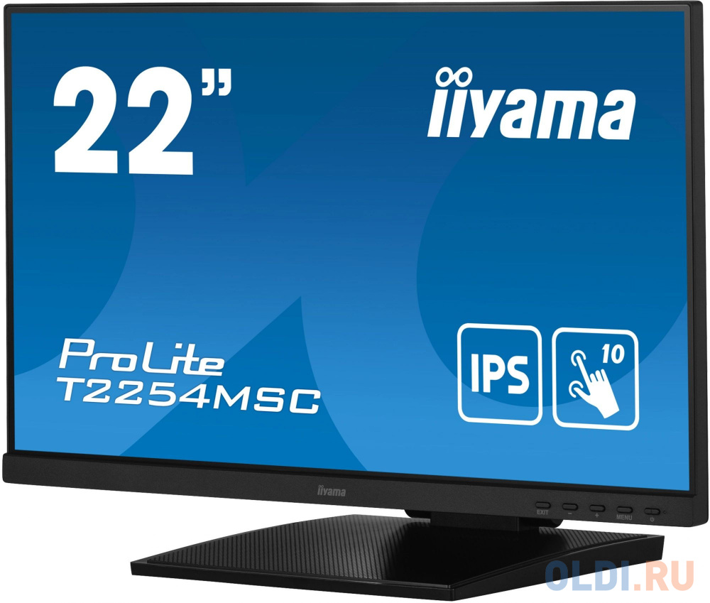 Монитор Iiyama 21.5" ProLite T2254MSC-B1AG черный IPS LED 16:9 HDMI M/M глянцевая HAS 250cd 178гр/178гр 1920x1080 60Hz DP FHD USB Touch 4.9кг