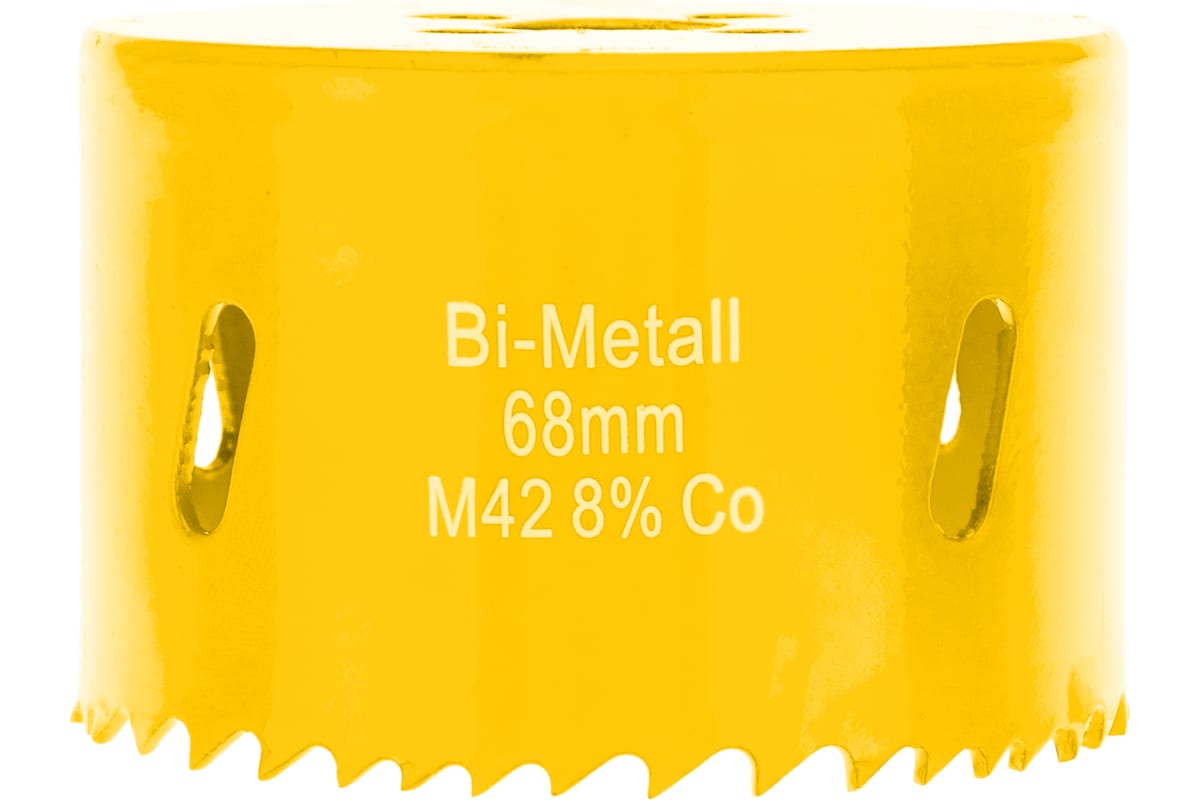 Коронка биметаллическая KRANZ ⌀ 6.8 см, хвостовик: М16, Р6М5К8, дерево, сталь, металл, гипсокартон, пластик (KR-92-0235)