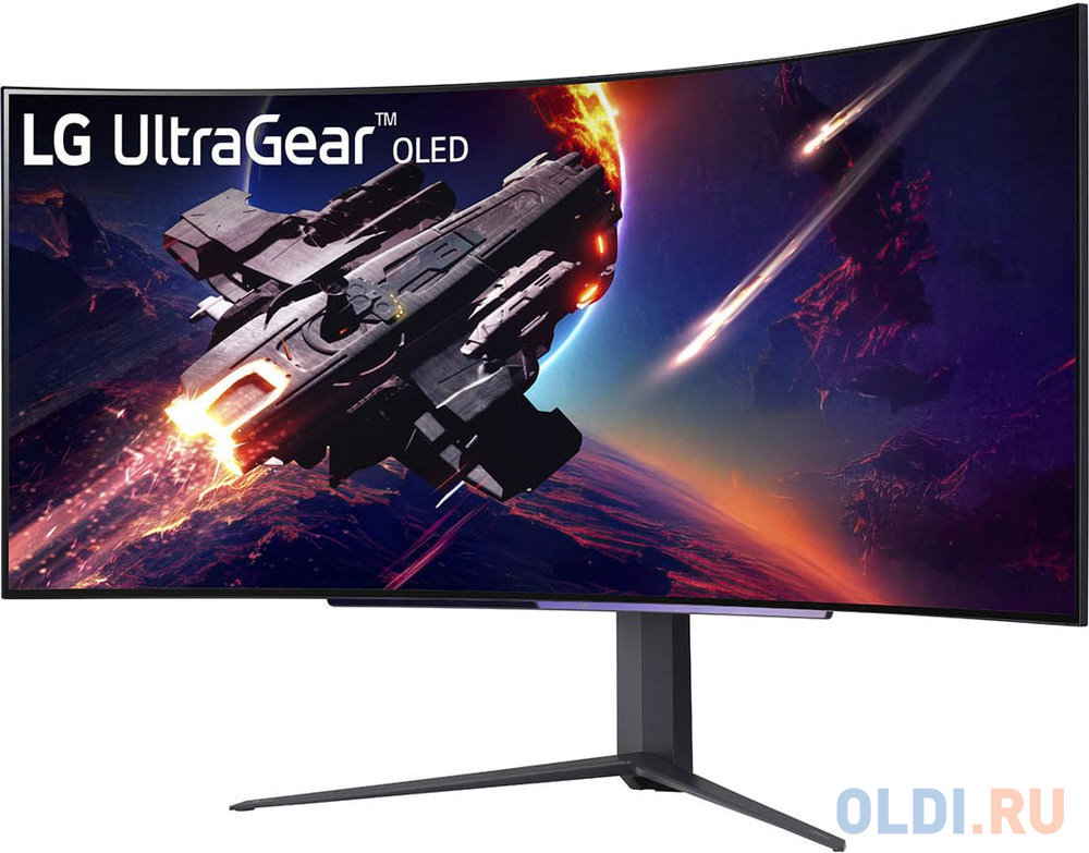 МОНИТОР 45" LG Gaming 45GR95QE-B Black регуоировка по высоте (OLED, 3440?1440, 240Hz, 0.3ms, 178°/178°, 1000 cd/m, 1M:1, в Москвe