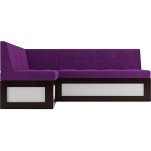 Кухонный диван Mebel Ars Нотис левый угол (фиолет) 187х82х112 см
