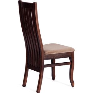 Стул TetChair Стул DOLCE мягкое сидение, бук, 40х46х100см, Tobacco, велюр, Tenerife mocca