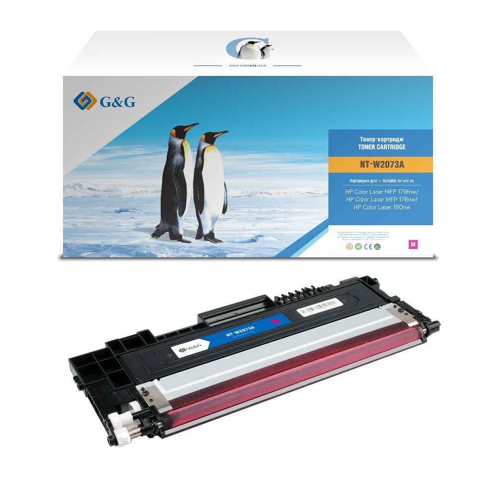 Картридж лазерный G&G NT-W2073A пурпурный (700стр.) для HP Color Laser MFP 179fnw/178nw/150nw в Москвe