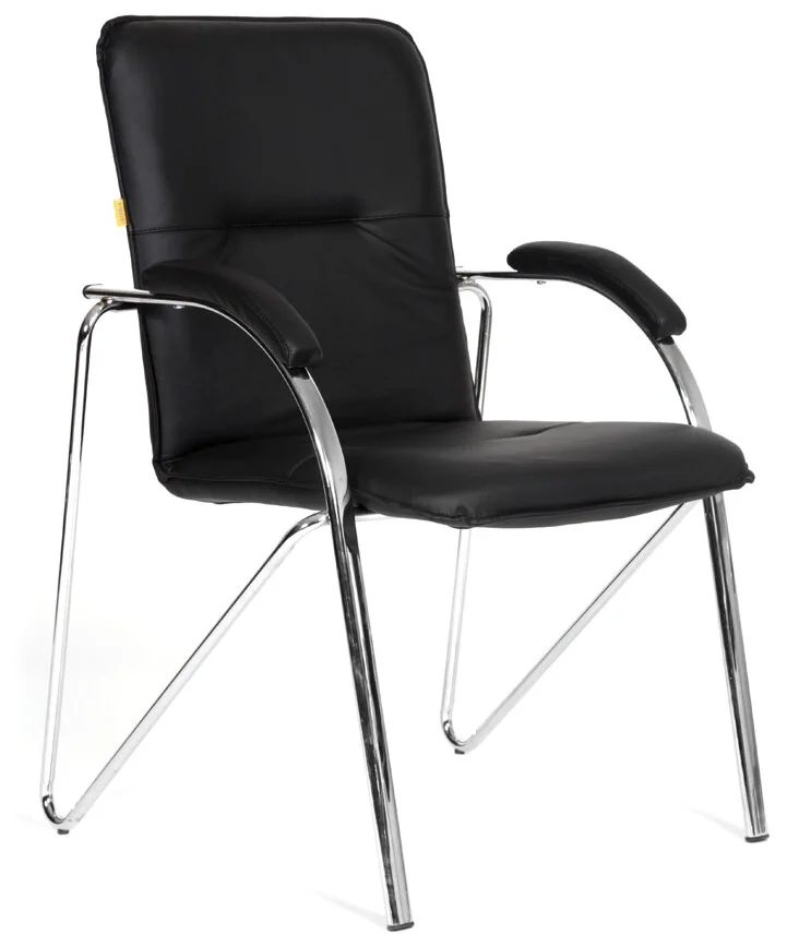 Кресло компьютерное Chairman 850 чёрное (экокожа, Terra 118)