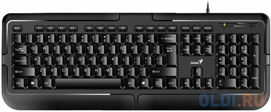 Клавиатура проводная Genius KB-118 II black (USB, 104 клавиши, кабель 1.5 м) (31310051402)