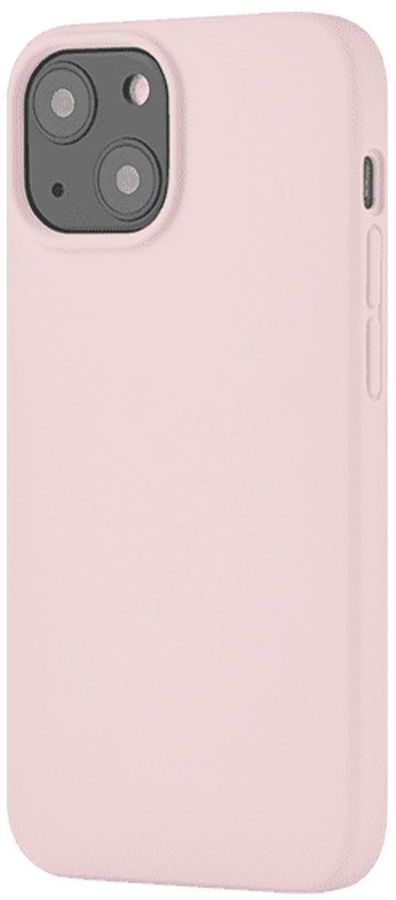 Чехол-накладка UBEAR Touch Mag Case для смартфона Apple iPhone 13, силикон/микрофибра, светло-розовый (CS100LR61TH-I21M)