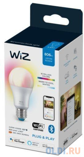 Лампа светодиодная WiZ Wi-Fi BLE 60WA60E27922-65RGB1PF/6 в Москвe