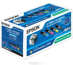Комплект картриджей лазерный Epson 0268/C13S050268, голубой/пурпурный/желтый/черный, 4 шт. шт., 1500 страниц, оригинальный для Epson AcuLaser C1100 / CX11N / CX11NF