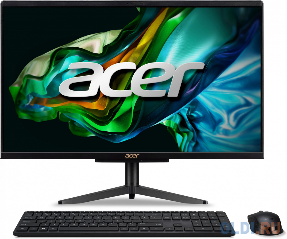 Моноблок Acer Aspire C24-1610 23.8&quot; Full HD N100 (0.8) 8Gb SSD256Gb UHDG CR noOS WiFi BT 65W клавиатура мышь Cam черный 1920x1080