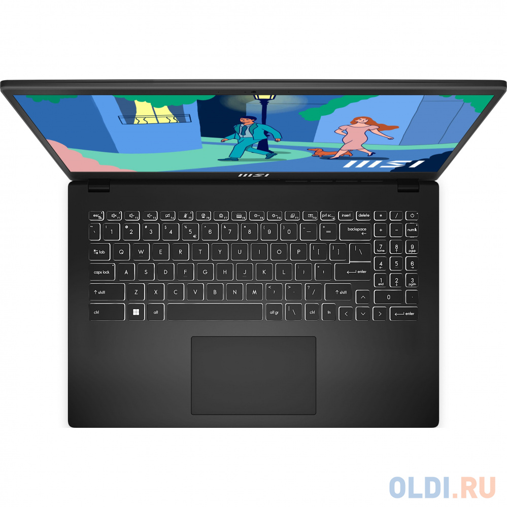 Ноутбук MSI Modern 15 B12MO-826XRO Core i5 1235U 8Gb SSD512Gb Intel Iris Xe graphics 15.6" IPS FHD (1920x1080) noOS black WiFi BT Cam (9S7-15H112