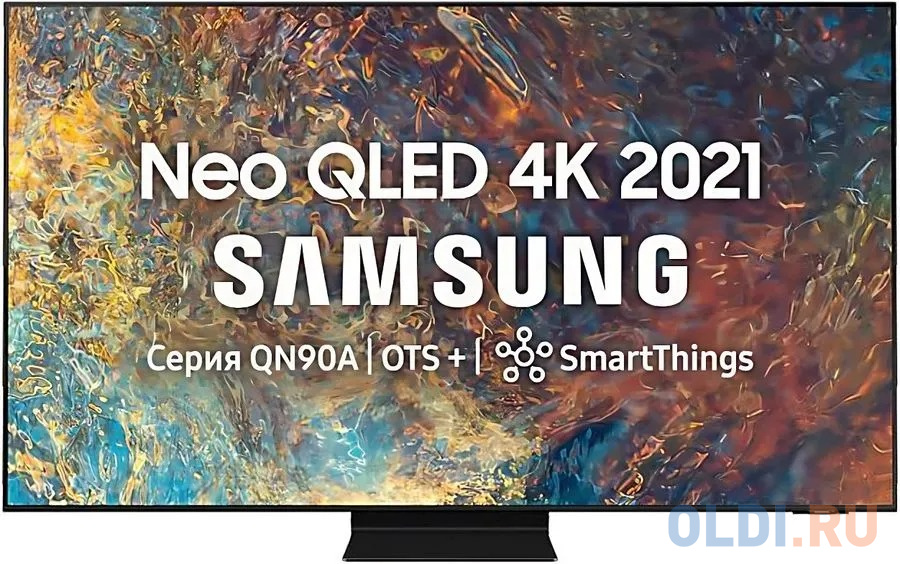 Телевизор Mini LED 85" Samsung QE85QN90BAUXCE черный 3840x2160 120 Гц Smart TV Wi-Fi 3 х HDMI 2 х USB RJ-45 Bluetooth в Москвe