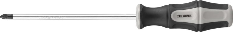 Отвертка крестовая PH0x75мм, CrV, магнитный наконечник, Thorvik SDZ0075 (52159)