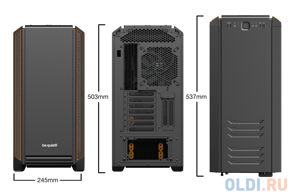 Корпус be quiet! SILENT BASE 601 Orange / midi-tower / side window / BGW25 в Москвe