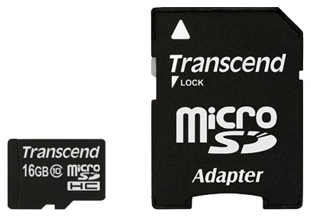 Карта памяти Transcend Micro SDHC Card 16GB Class10 U1, 600X в Москвe