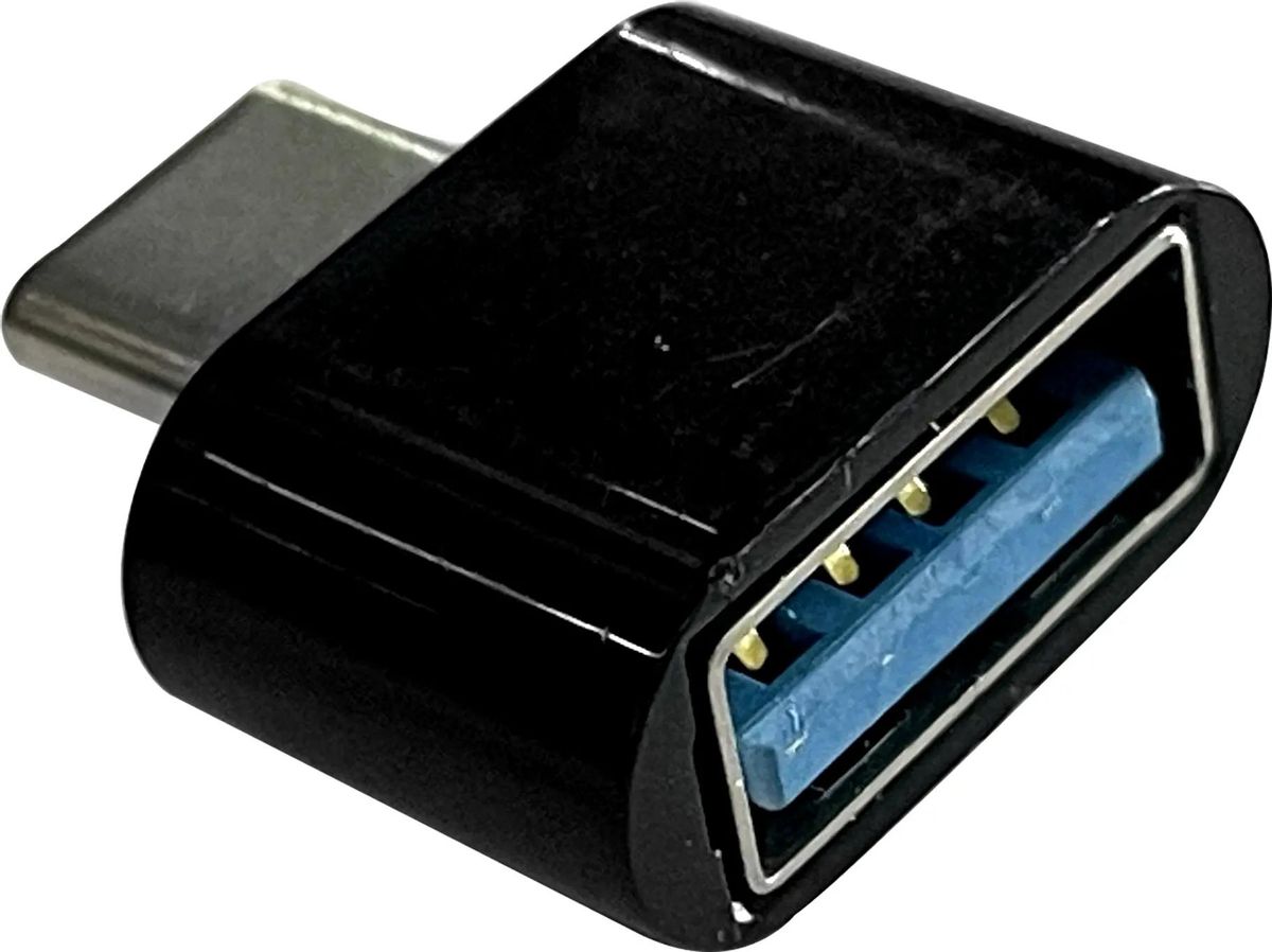 Переходник (адаптер) USB Type-C-USB, черный, Buro (BU-USB3-AF-CM)