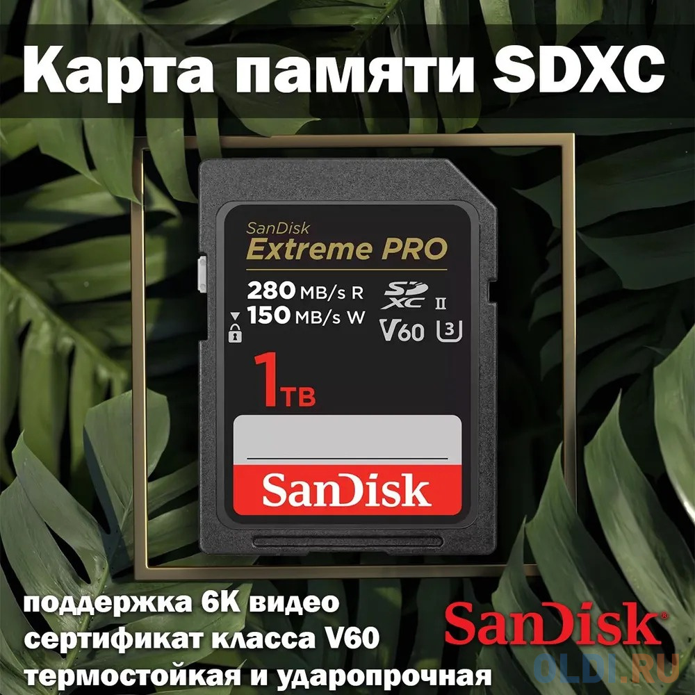 Карта памяти SDXC 1TB UHS-II SDSDXEP-1T00-GN4IN SANDISK в Москвe