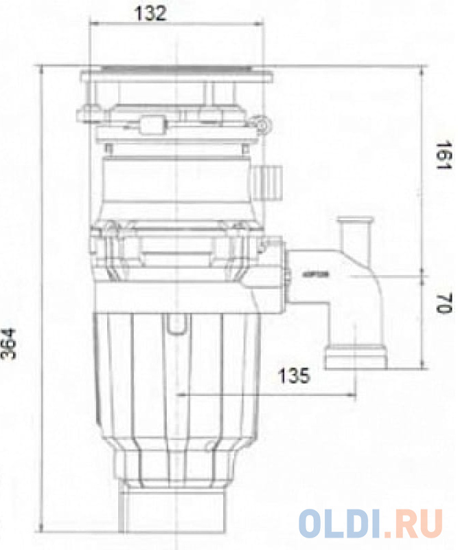 Измельчитель пищевых отходов Bone Crusher BC 610 BC610-AS