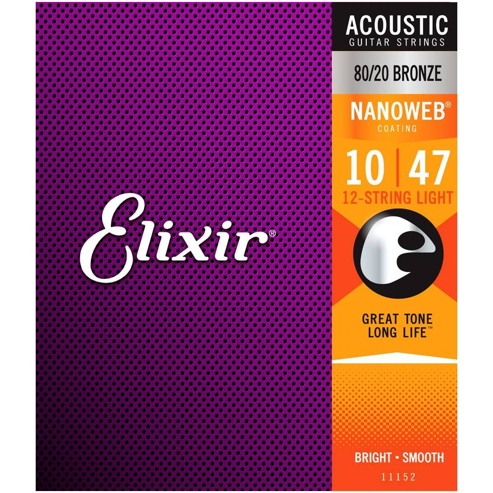 Струны для 12 струнной ELIXIR 11152 акустической гитары