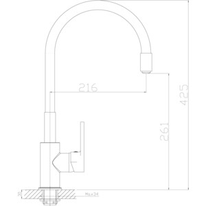 Смеситель для кухни Rossinka Silvermix с гибким изливом хром\серый (Z35-35U-Gray) в Москвe