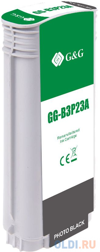 Картридж струйный G&G №727 GG-B3P23A фото черный (130мл) для HP DJ T920/T1500