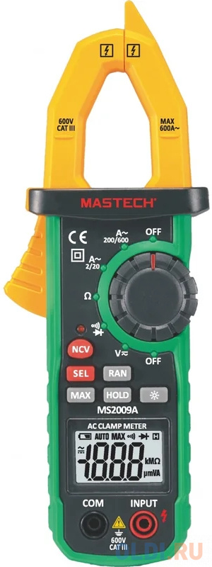 MASTECH MS2009A клещи токоизмерительные цифровые 00-00001691 в Москвe