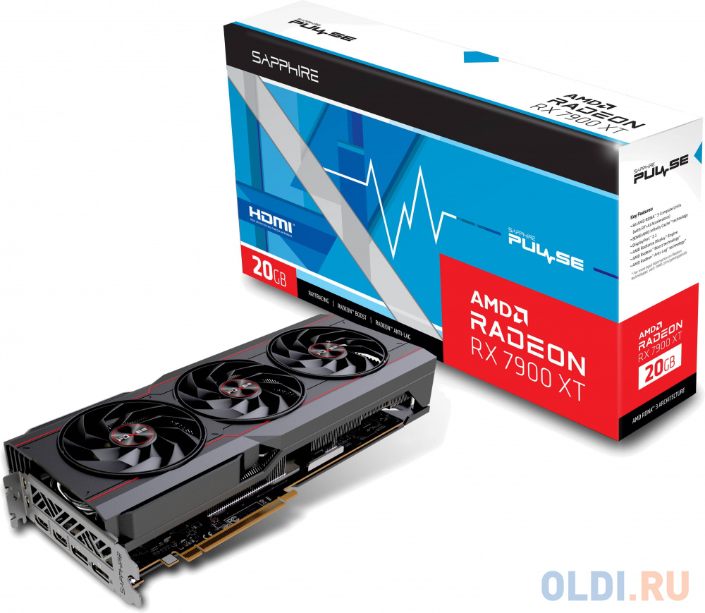 Видеокарта Sapphire Radeon RX 7900 XT PULSE 20480mb в Москвe