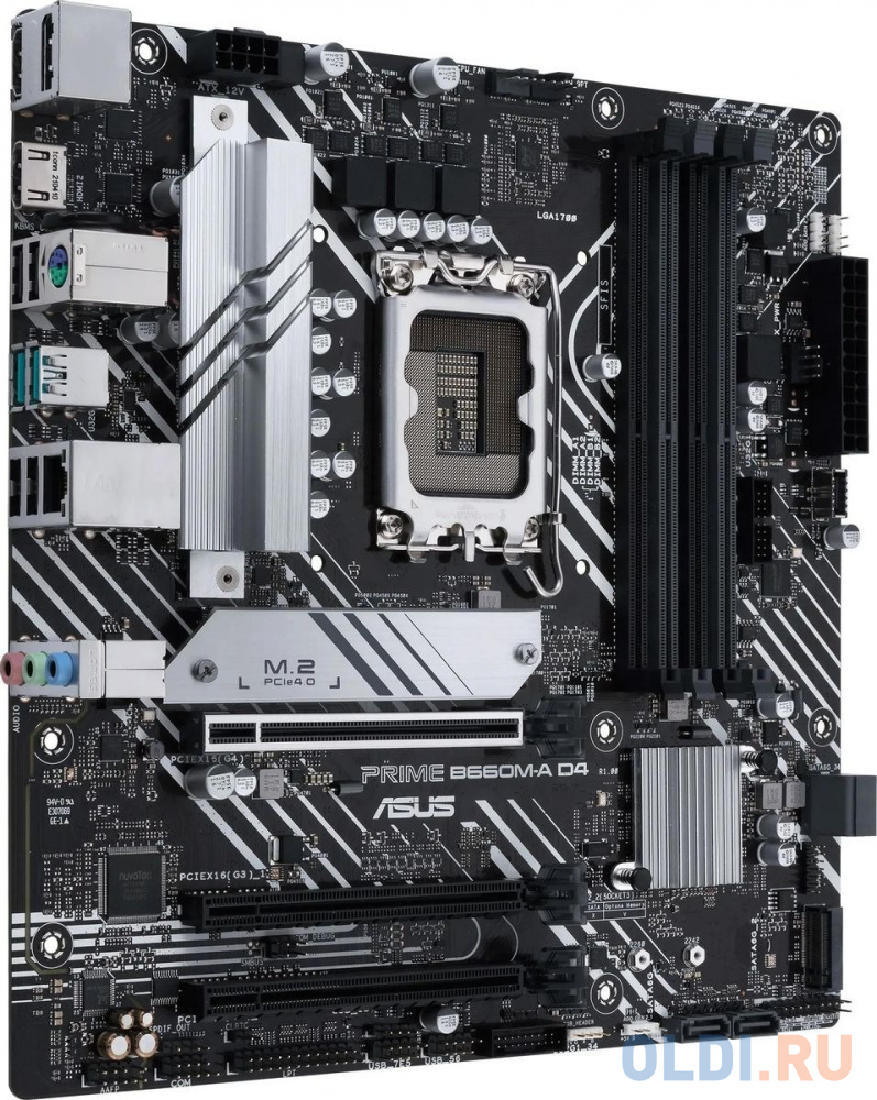 ASUS PRIME B660M-A D4-CSM, LGA1700, B660, 4*DDR4, DP+ 2* HDMI, SATA3 + RAID, Audio, Gb LAN, USB 3.2*6, USB 2.0*6, COM*1 header, LPT*1 header (w/o cabl