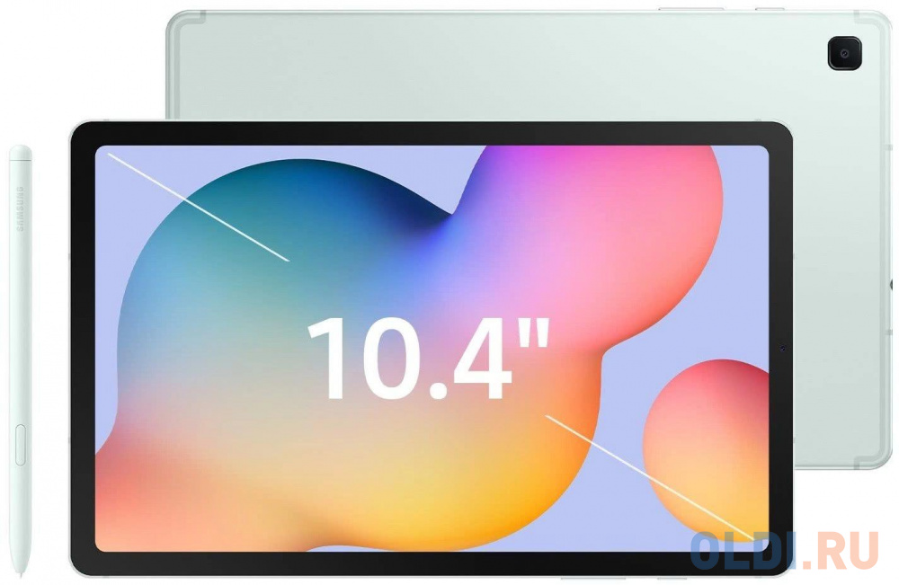 Планшет Samsung Galaxy Tab S6 Lite SM-P625 1280 (2.4) 8C RAM4Gb ROM64Gb 10.4&quot; TFT 2000x1200 3G 4G Android 14 мятный 8Mpix 5Mpix BT GPS WiFi Touch