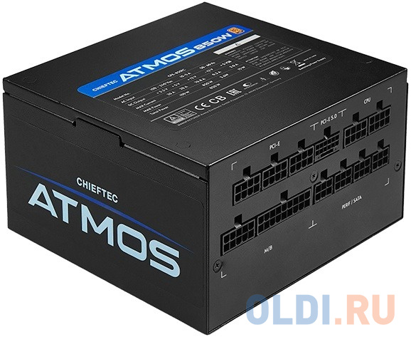 Chieftec Atmos CPX-750FC (ATX 3.0, 750W, 80 PLUS GOLD, Active PFC, 135mm fan, Full Cable Management, Gen5 PCIe) Retail