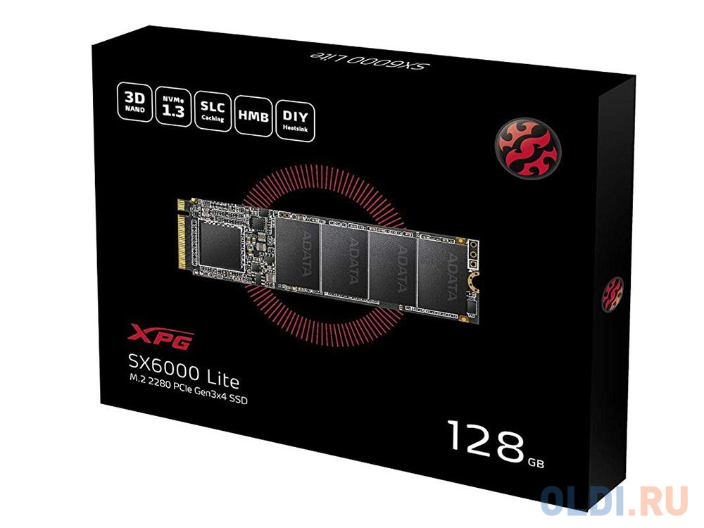 SSD накопитель A-Data XPG SX6000 Lite 128 Gb PCI-E 3.0 x2