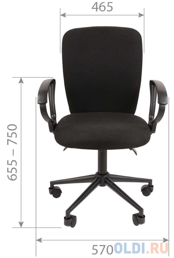 Кресло офисное Chairman 9801 чёрный