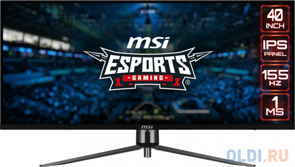 Монитор MSI 40" MAG401QR черный IPS LED 1ms 21:9 HDMI M/M матовая 400cd 178гр/178гр 3440x1440 155Hz DP UW USB 8.4кг