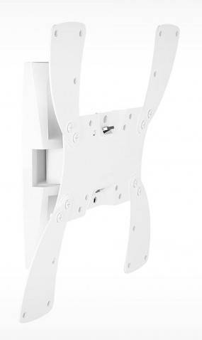 Кронштейн для телевизора Holder LCDS-5019, 22-42", настенный, поворотно-выдвижной и наклонный, белый