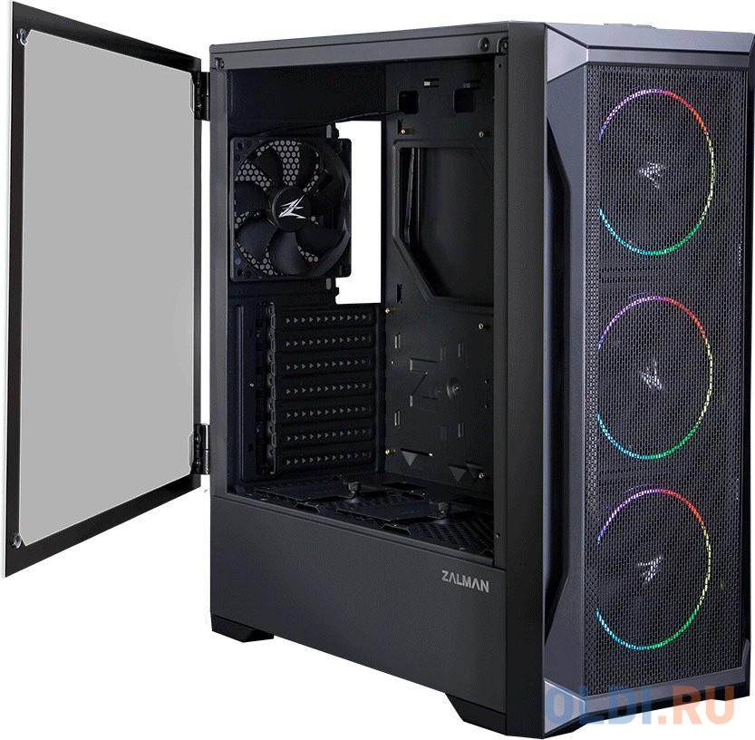 Корпус E-ATX Zalman Z8 MS Без БП чёрный