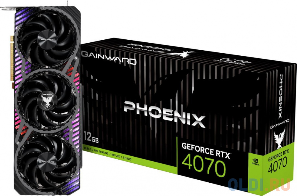 Видеокарта Gainward nVidia GeForce RTX 4070 Phoenix 12288Mb