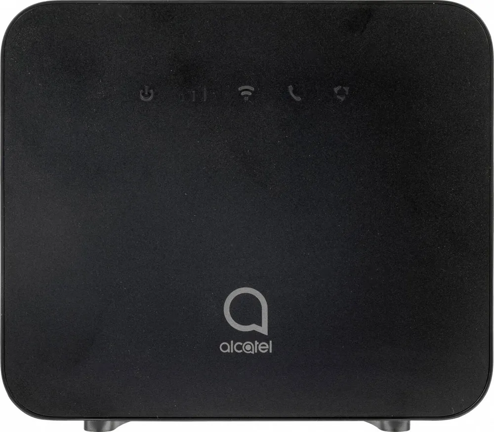 Wi-Fi роутер Alcatel LINKHUB HH42CV, 802.11a/b/g/n, 2.4 ГГц, до 300 Мбит/с, LAN 1x100 Мбит/с, WAN 1x100 Мбит/с, внешних антенн: 2x4dBi, LTE (HH42CV-2AALRU1-1)